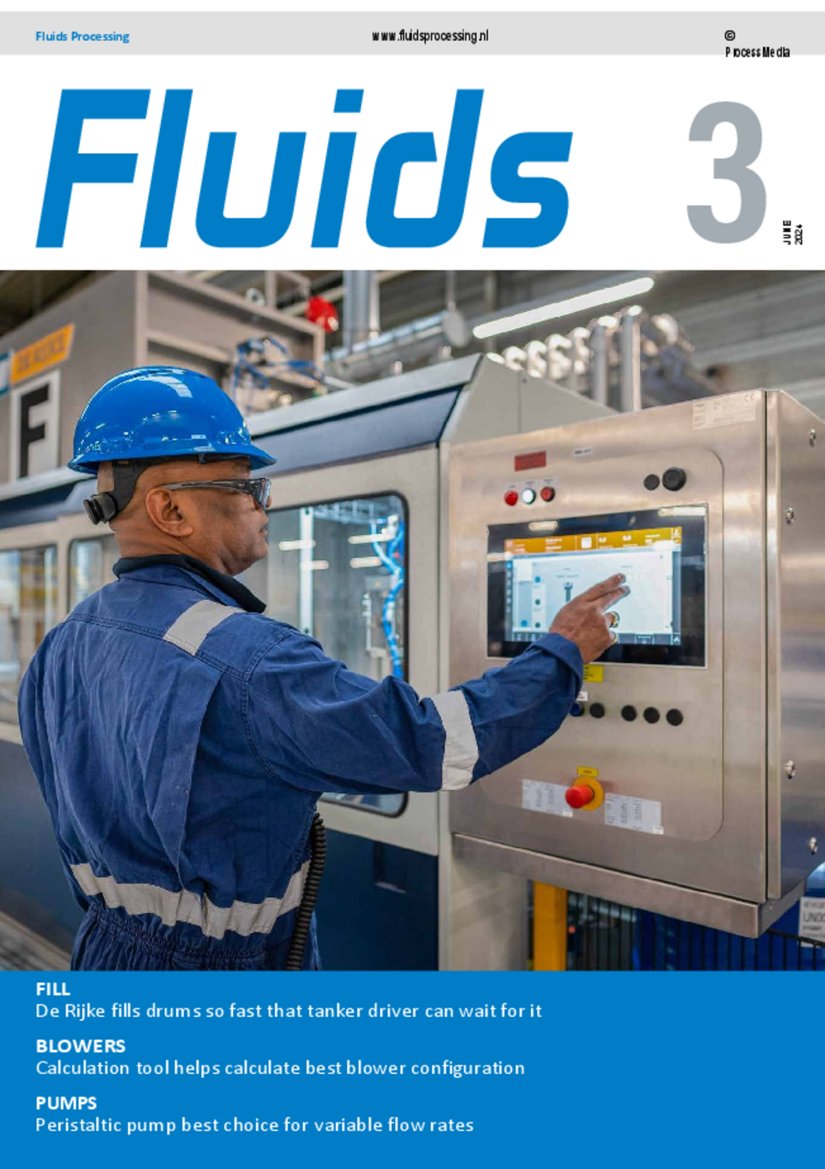 Fluidsprocessing drum filling De Rijke