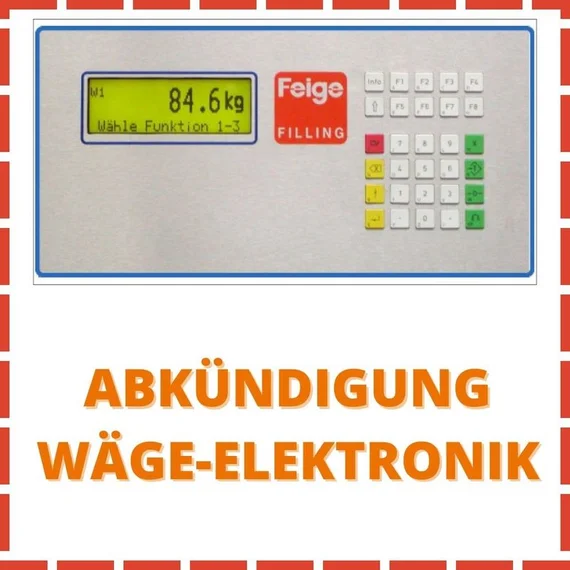 Informationsbild: Abkündigung Wäge-Elektronik